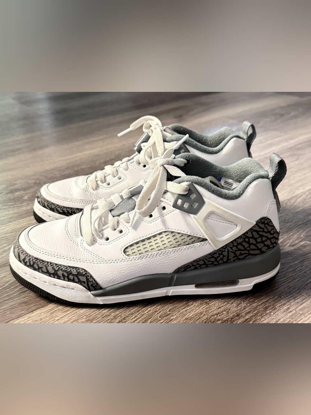 Nike Air Jordan Spizike Low White Cool Grey Anthracite FQ1759-102 Size 6.5Y